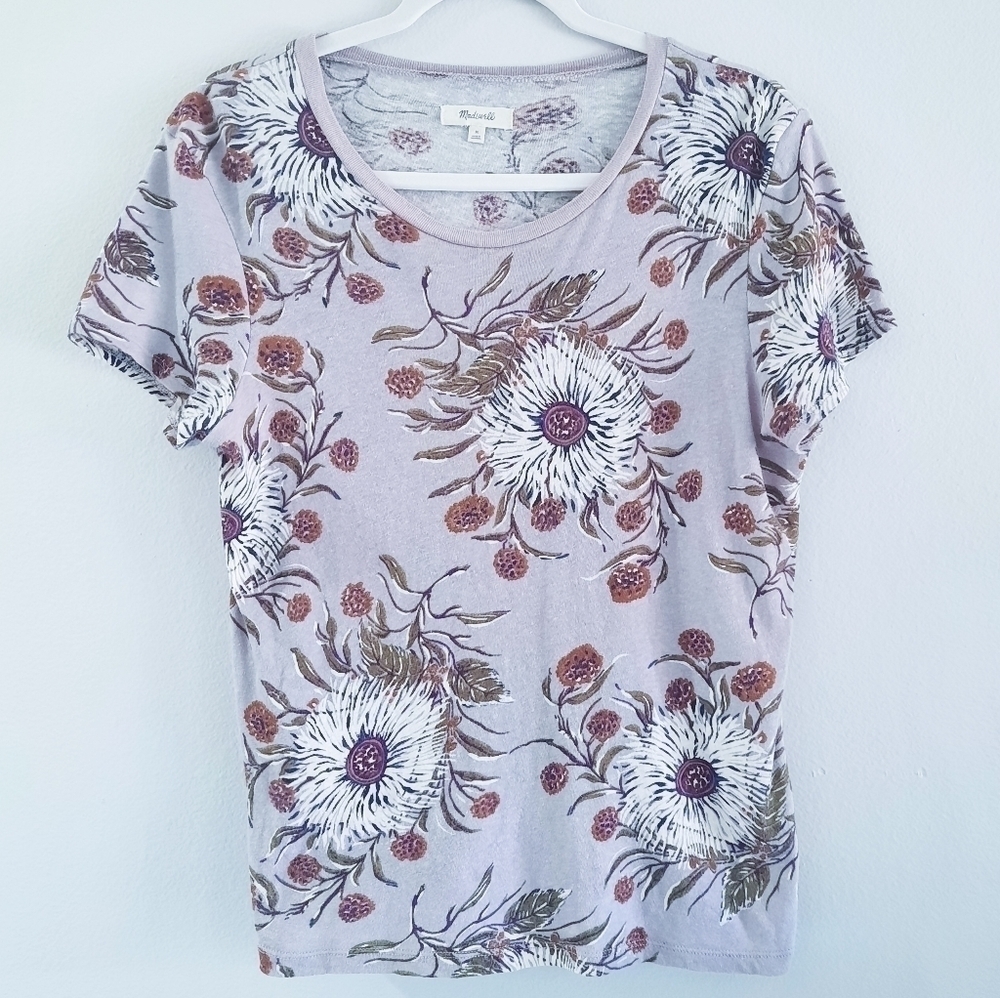 Madewell Wildflower Linen Whimsical Tee M